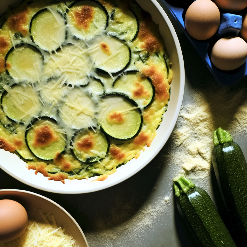 Recette : Gratin de courgettes express au parmesan