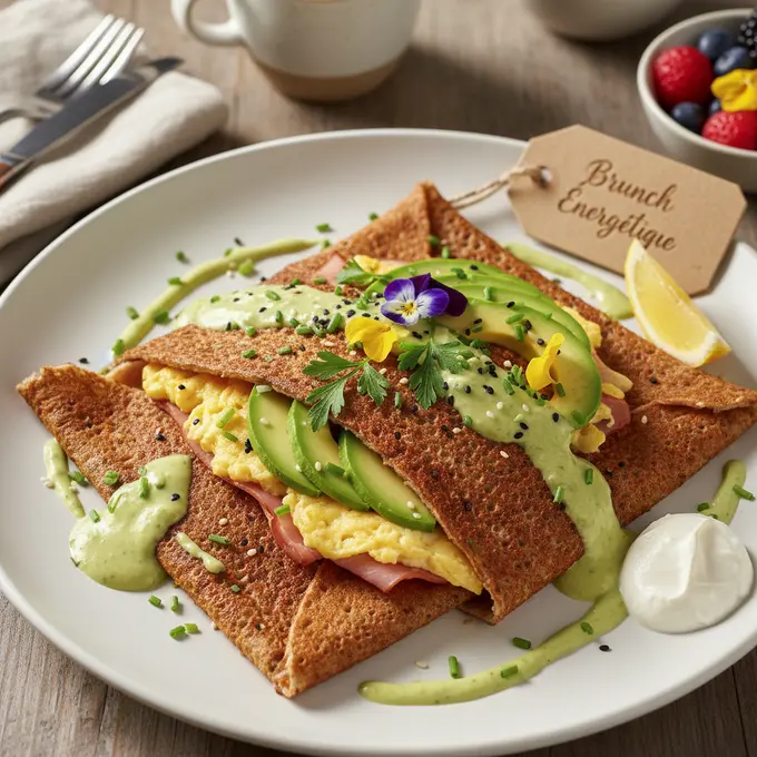 Crêpes Complètes Sarrasin et Avocat: Brunch Énergétique