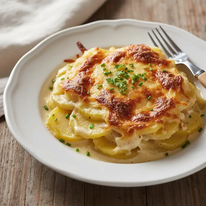 Gratin Dauphinois au Fromage : Délice Réconfortant du Bistrot