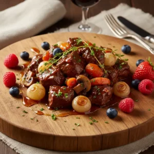 Boeuf Bourguignon Traditionnel : Un Classique Français du Terroir - Recette facile prête en 170 minutes