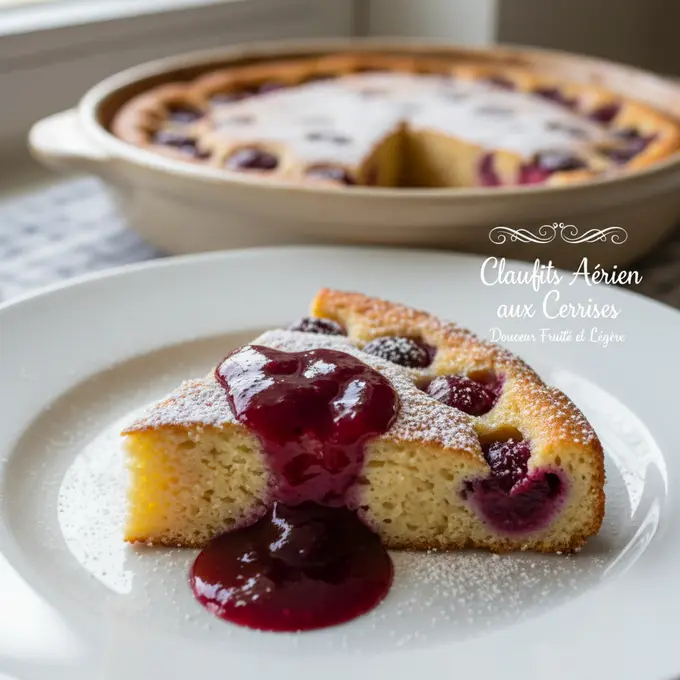 Clafoutis Aérien aux Cerises : Douceur Fruité et Légère - Recette facile prête en 55 minutes