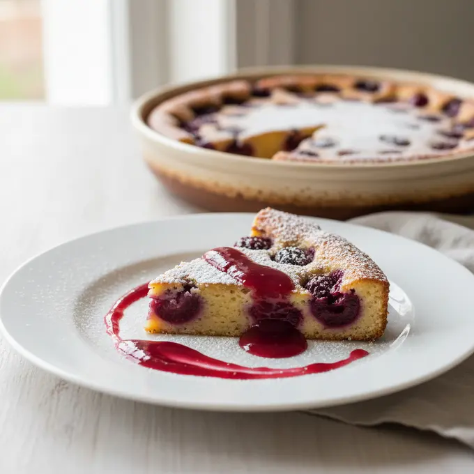 Clafoutis aux Cerises : Dessert Traditionnel et Léger - Recette facile prête en 55 minutes