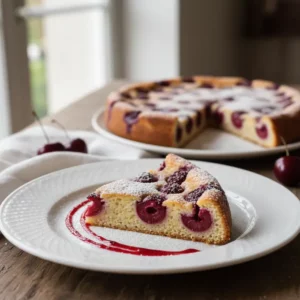 Clafoutis aux Cerises Fraîches: Pâtisserie Traditionnelle Légère - Recette facile prête en 50 minutes
