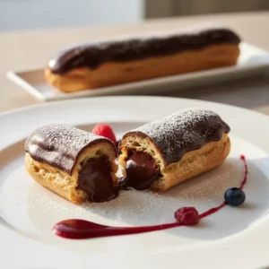 Éclair au Chocolat Noir et Ganache Onctueuse - Recette facile prête en 45 minutes