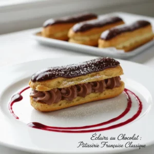 Éclairs au Chocolat : Pâtisserie Française Classique - Recette facile prête en 45 minutes