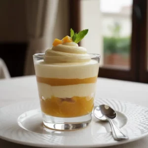 Entremet Légèrement Fruité à la Mangue et Mousse Vanillée - Recette facile prête en 70 minutes