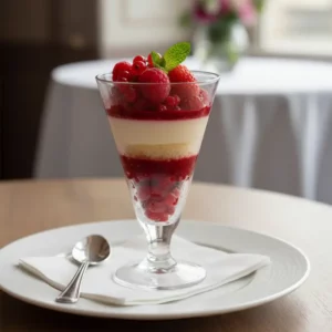 Entremet Élégant aux Fruits Rouges et Mousse Vanille - Recette facile prête en 60 minutes