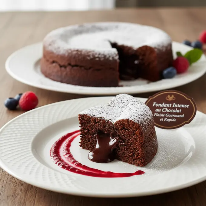 Fondant Intense au Chocolat, Plaisir Gourmand et Rapide - Recette facile prête en 30 minutes