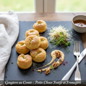 Gougères au Comté : Petits Choux Festifs et Fromagers - Recette facile prête en 45 minutes
