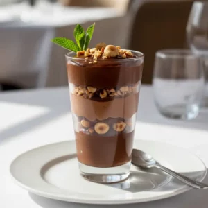 Mousse au Chocolat Intense et Éclats de Noisettes - Recette facile prête en 45 minutes