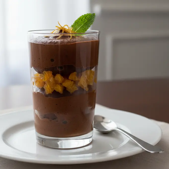 Mousse au Chocolat Noir et Zestes d'Orange Parfumés - Recette facile prête en 20 minutes