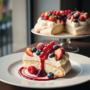 Pavlova aux Fruits Rouges : Entremet Fruité et Léger - Recette facile prête en 85 minutes