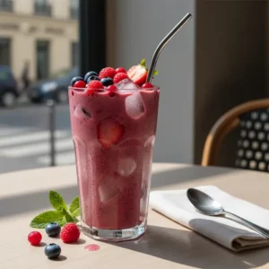 Petit-déjeuner express : Smoothie bowl vitaminé aux baies - Recette facile prête en 40 minutes