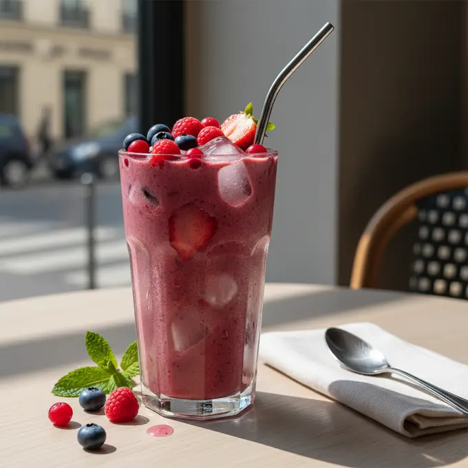 Petit-déjeuner express : Smoothie bowl vitaminé aux baies