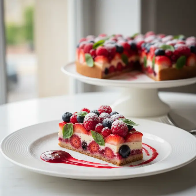 Salade de Fruits Rouges au Basilic : Dessert Frais et Léger - Recette facile prête en 45 minutes
