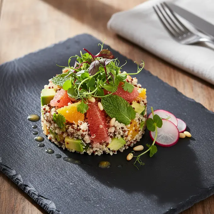 Salade de Quinoa aux Agrumes et Avocat, Rafraîchissante et Légère