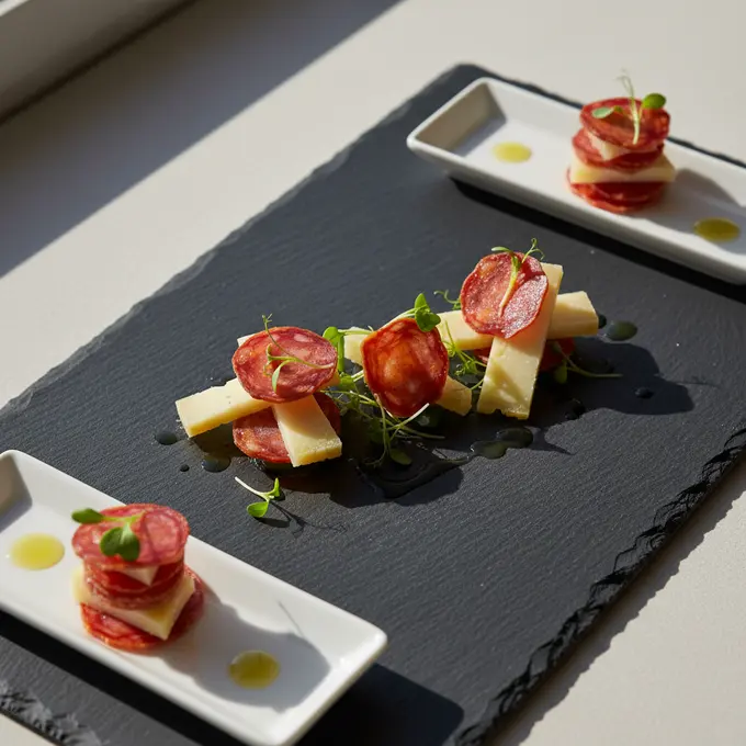 Tapas de Chorizo et Manchego : Saveurs Ibériques Originales - Recette facile prête en 15 minutes