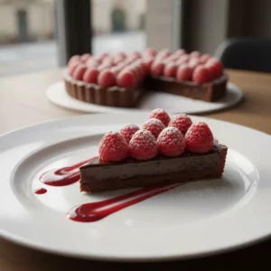 Tarte Chocolat Framboise : Plaisir Gourmand et Raffiné - Recette facile prête en 45 minutes