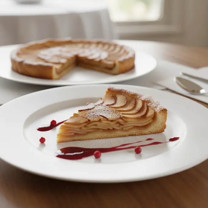 Tarte Fine aux Pommes Caramélisées, Dessert Fruité - Recette facile prête en 45 minutes