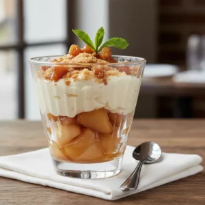 Tarte Gourmande aux Pommes Caramélisées et Crème Légère - Recette facile prête en 60 minutes