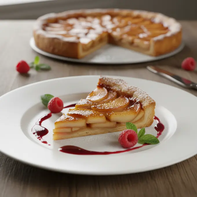 Tarte Tatin aux Pommes Caramélisées : Dessert Gourmand - Recette facile prête en 60 minutes