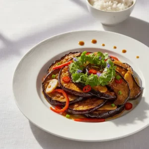 Aubergines Yu Xiang (Parfum de Poisson) - Recette facile prête en 30 minutes