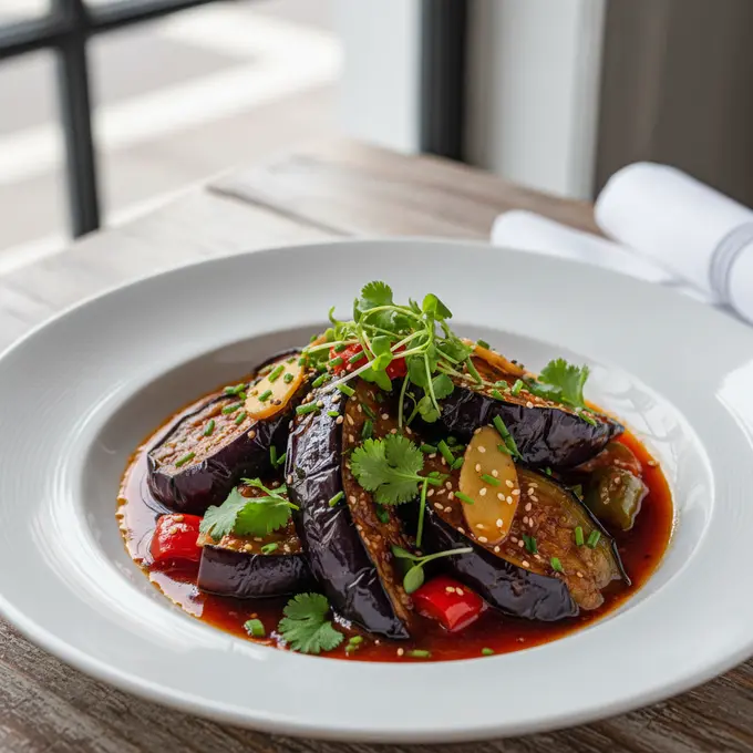 Aubergines Yu Xiang (Parfum de Poisson) - Recette facile prête en 30 minutes
