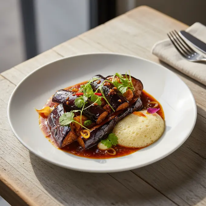 Aubergines Yu Xiang (Parfum de Poisson) - Recette facile prête en 30 minutes