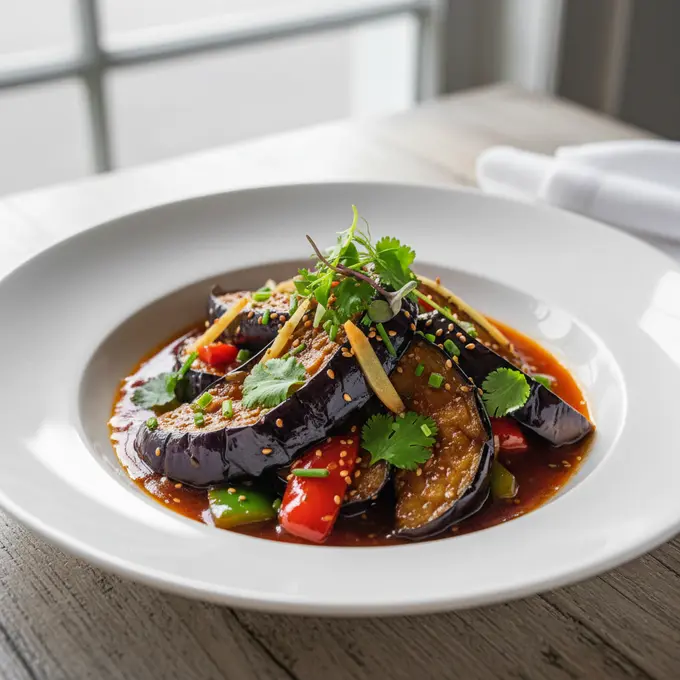 Aubergines Yu Xiang (Parfum de Poisson) - Recette facile prête en 30 minutes