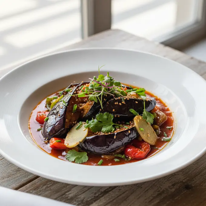 Aubergines Yu Xiang (Parfum de Poisson) - Recette facile prête en 30 minutes