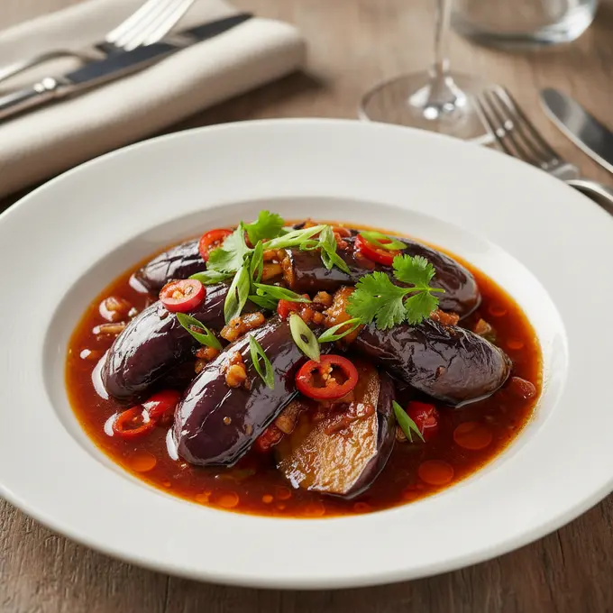 Aubergines Yu Xiang (Parfum de Poisson) - Recette facile prête en 30 minutes