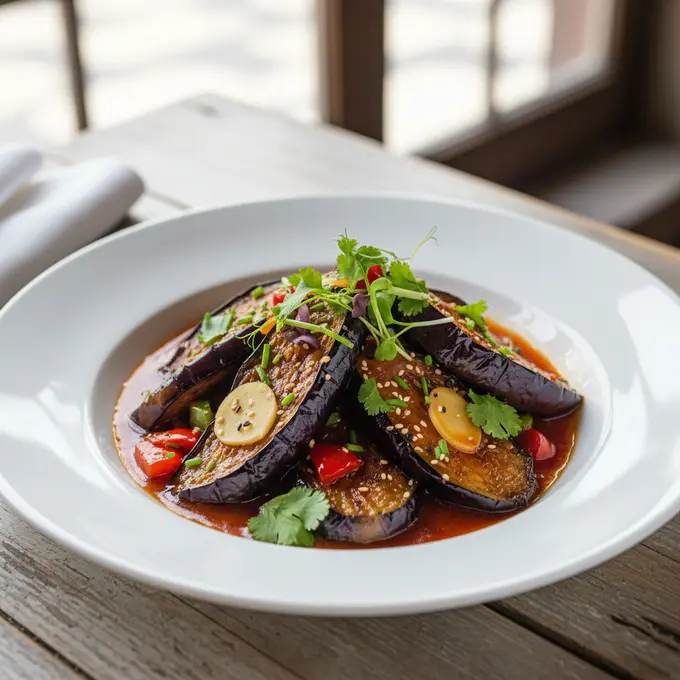 Aubergines Yu Xiang (Parfum de Poisson) - Recette facile prête en 30 minutes