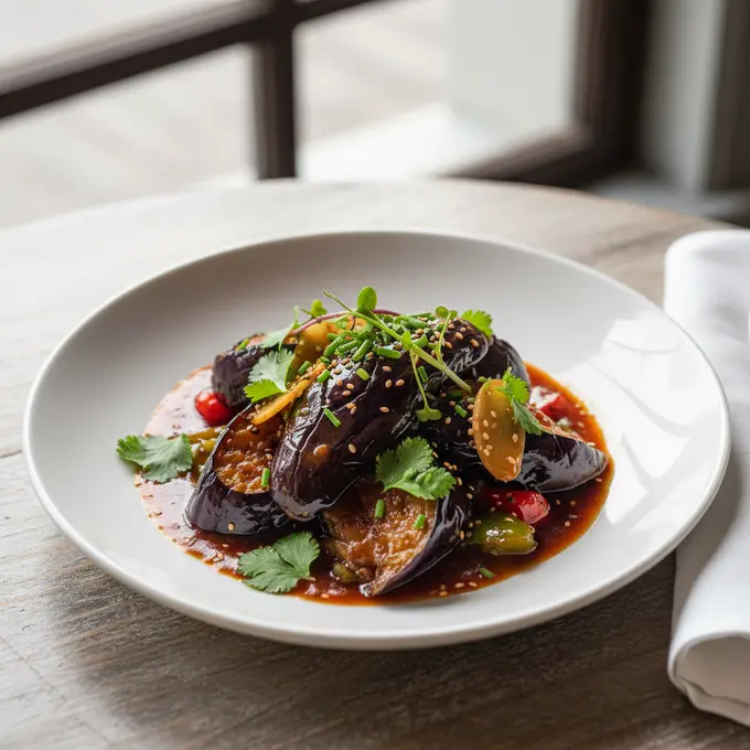 Aubergines Yu Xiang (Parfum de Poisson) - Recette facile prête en 30 minutes