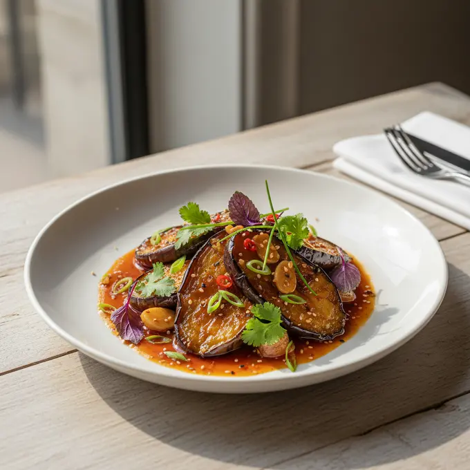 Aubergines Yu Xiang (Parfum de Poisson) - Recette facile prête en 30 minutes