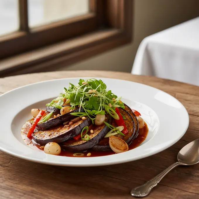 Aubergines Yu Xiang (Parfum de Poisson) - Recette facile prête en 30 minutes