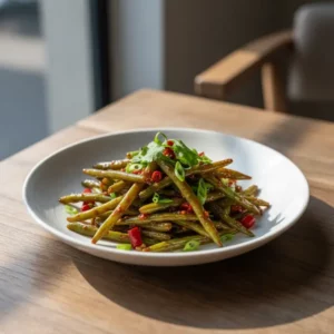 Haricots Verts Sautés à Sec (Sichuan) - Recette facile prête en 25 minutes