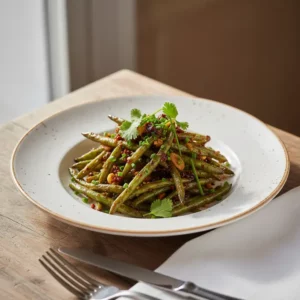 Haricots Verts Sautés à Sec (Sichuan) - Recette facile prête en 25 minutes