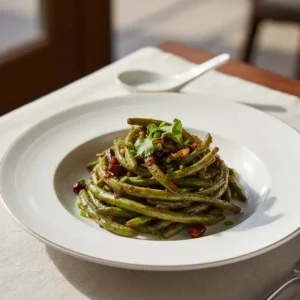 Haricots Verts Sautés à Sec (Sichuan) - Recette facile prête en 25 minutes