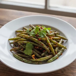 Haricots Verts Sautés à Sec (Sichuan) - Recette facile prête en 25 minutes