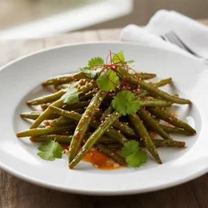 Haricots Verts Sautés à Sec (Sichuan) - Recette facile prête en 25 minutes