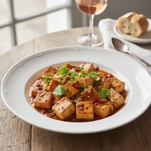 Mapo Tofu Végétarien au Poivre de Sichuan - Recette facile prête en 25 minutes