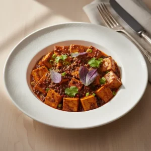 Mapo Tofu Végétarien au Poivre de Sichuan - Recette facile prête en 25 minutes
