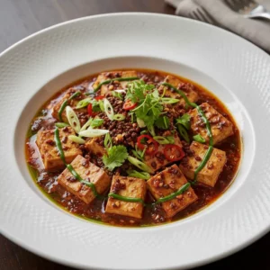 Mapo Tofu Végétarien au Poivre de Sichuan - Recette facile prête en 25 minutes
