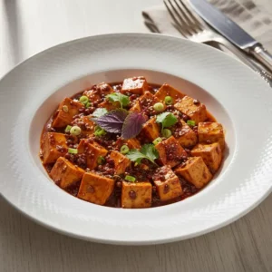 Mapo Tofu Végétarien au Poivre de Sichuan - Recette facile prête en 25 minutes