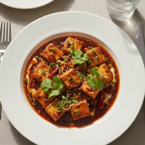 Mapo Tofu Végétarien au Poivre de Sichuan - Recette facile prête en 25 minutes