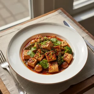 Mapo Tofu Végétarien au Poivre de Sichuan - Recette facile prête en 25 minutes