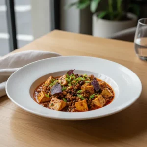 Mapo Tofu Végétarien au Poivre de Sichuan - Recette facile prête en 25 minutes