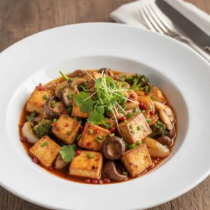 Mapo Tofu Végétarien au Poivre de Sichuan - Recette facile prête en 25 minutes