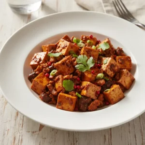 Mapo Tofu Végétarien au Poivre de Sichuan - Recette facile prête en 25 minutes