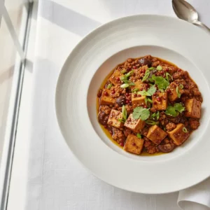 Mapo Tofu Végétarien au Poivre de Sichuan - Recette facile prête en 25 minutes